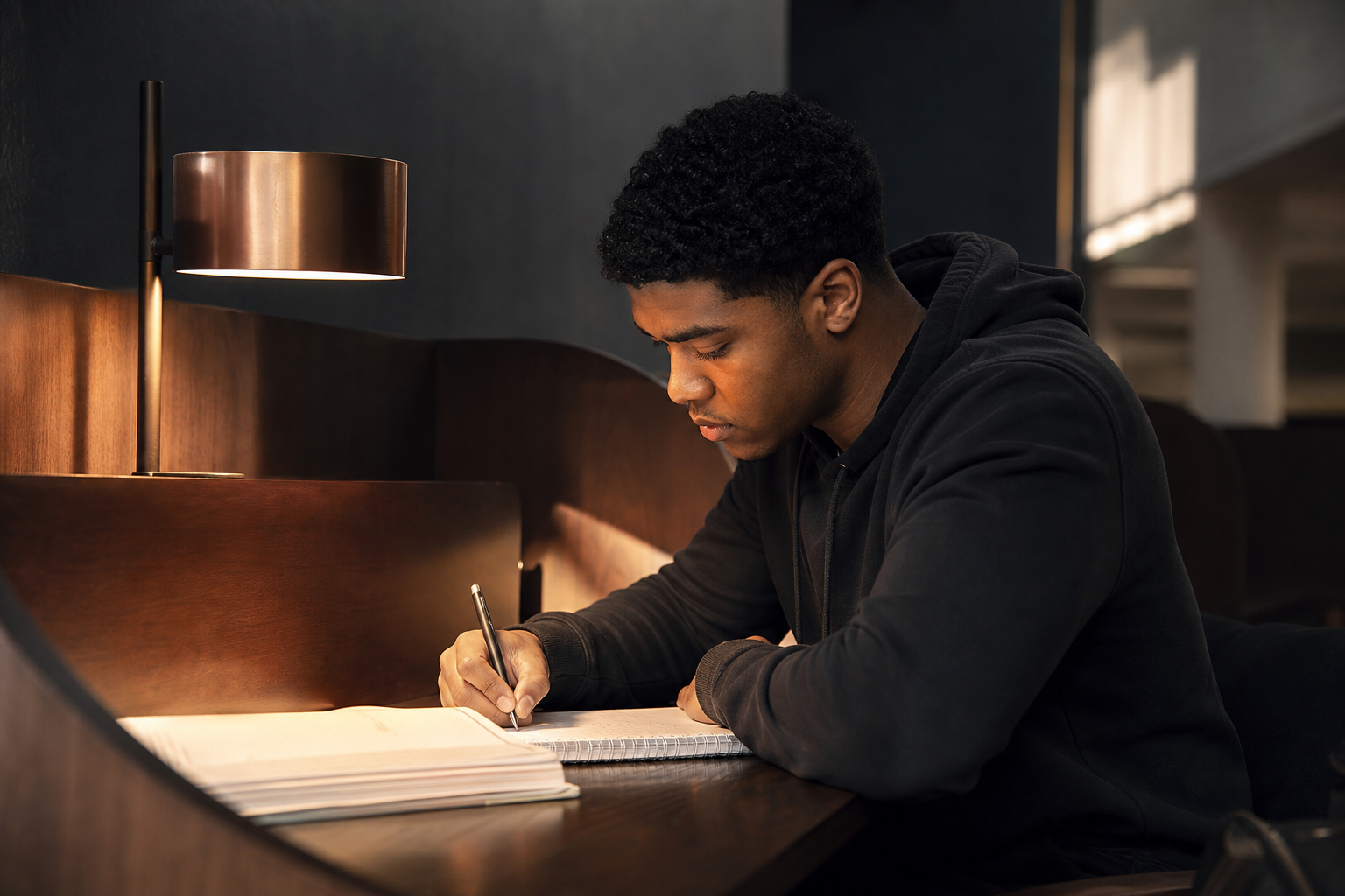 College student practicing problems under timed conditions after feedback