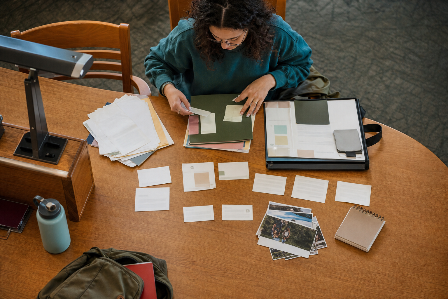 First-year college student sorting project, work and volunteer evidence