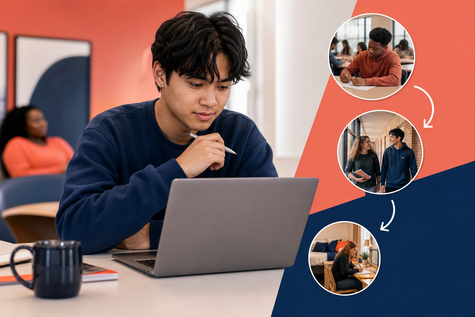 Student checking how approved accommodations reach class and housing