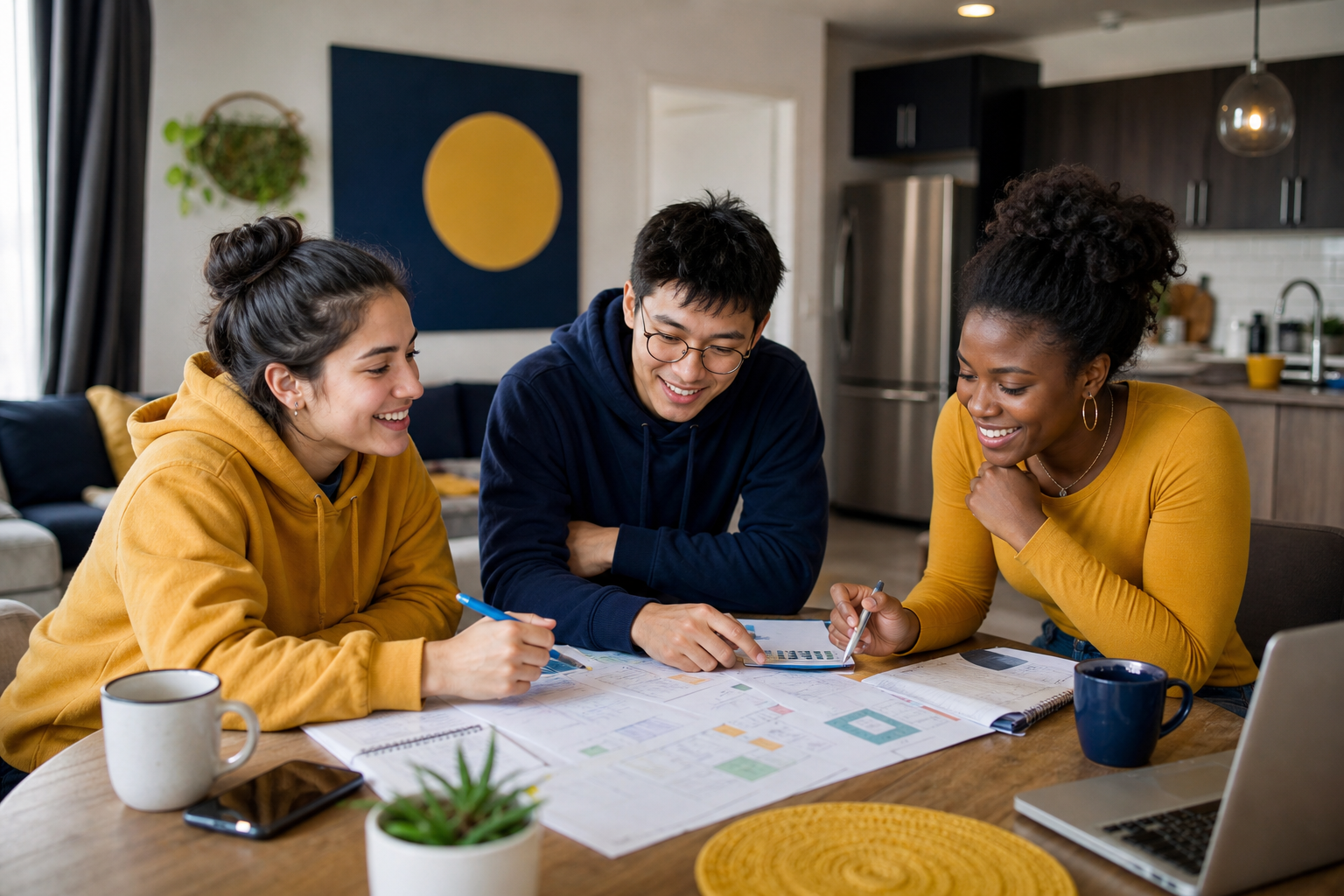 Roommates mapping apartment utility accounts and payment responsibilities