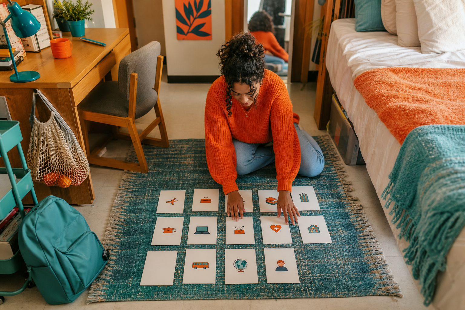 College student mapping irregular school costs across an academic year