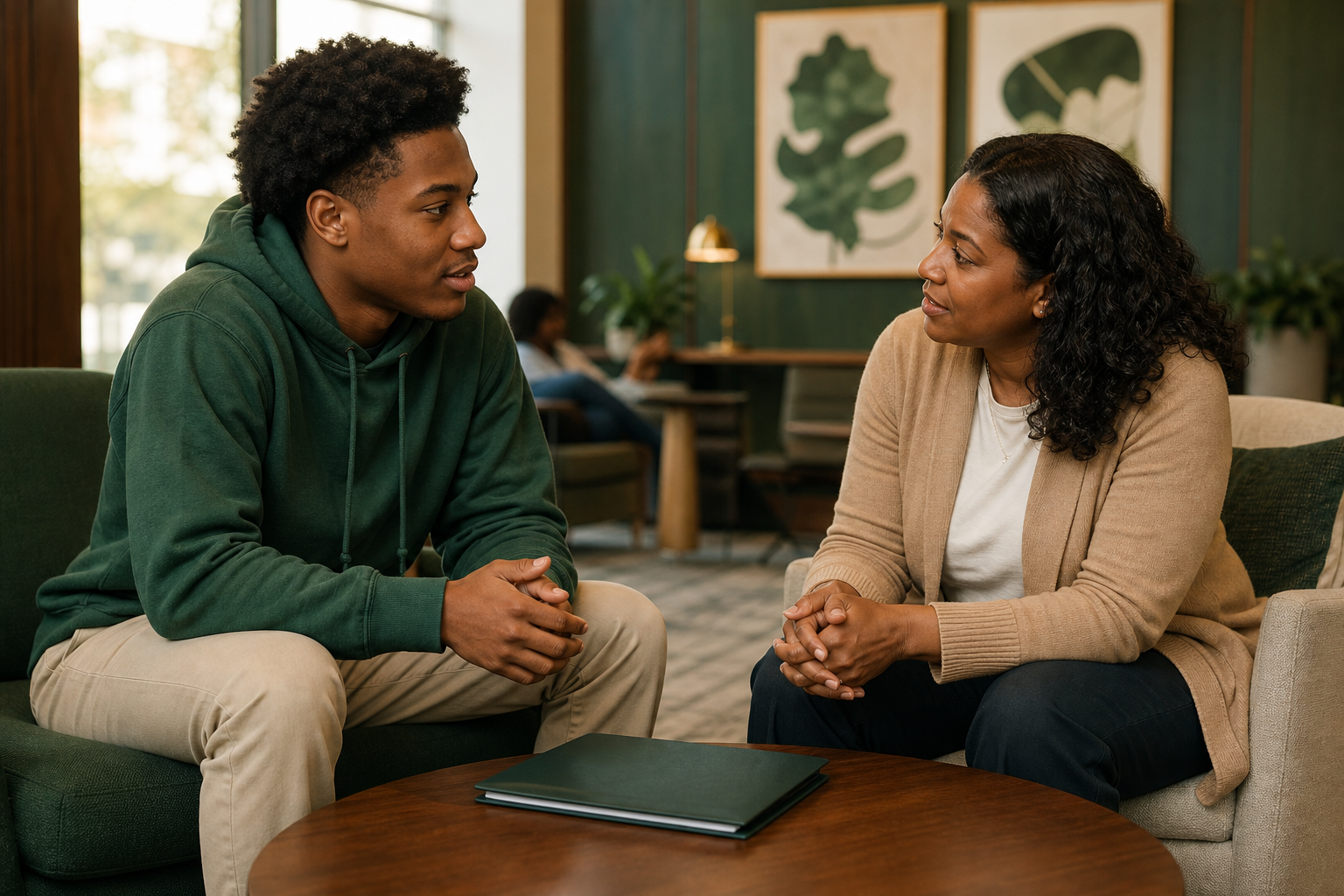College student and parent discussing education record consent boundaries