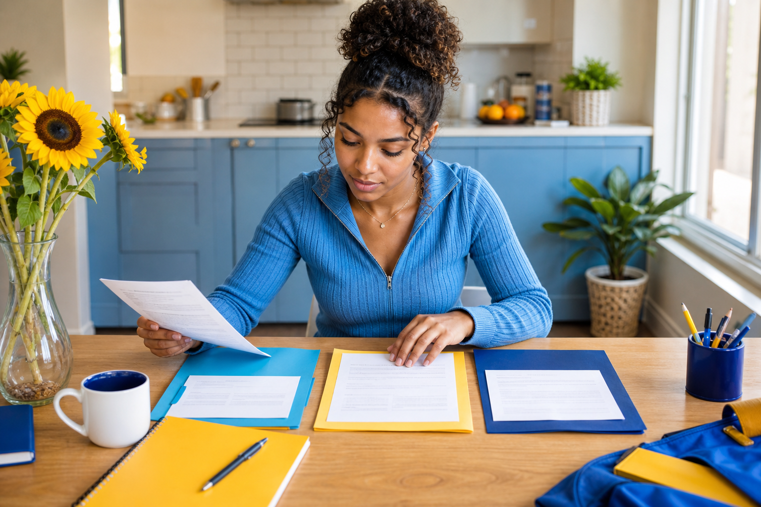 Student separating grants loans and work study on a financial aid offer