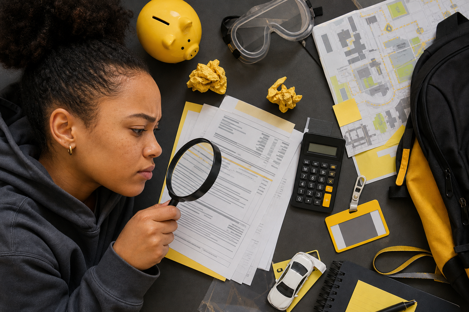 Student auditing a college bill for charges outside tuition